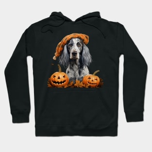 Grey English setter spaniel Halloween Hoodie